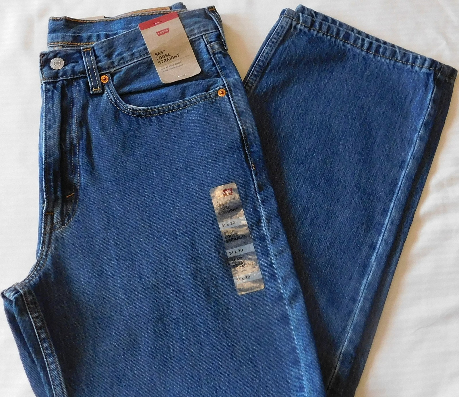 LEVIS 565 97′ Loose Straight Jeans Loose Throughout At Waist Props to You Blue