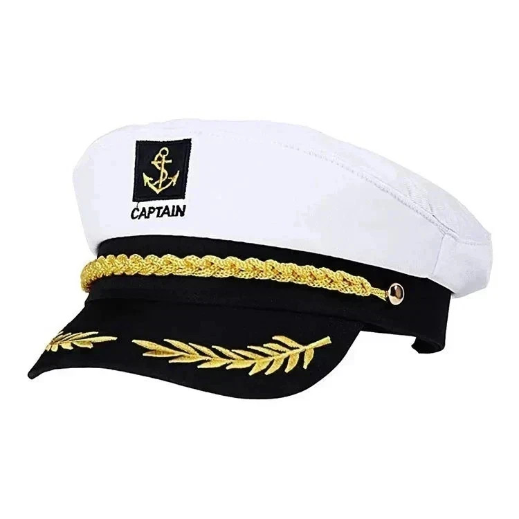 Adult Yacht Captain Hat Adjustable for Men & Women Party Costume Accessories