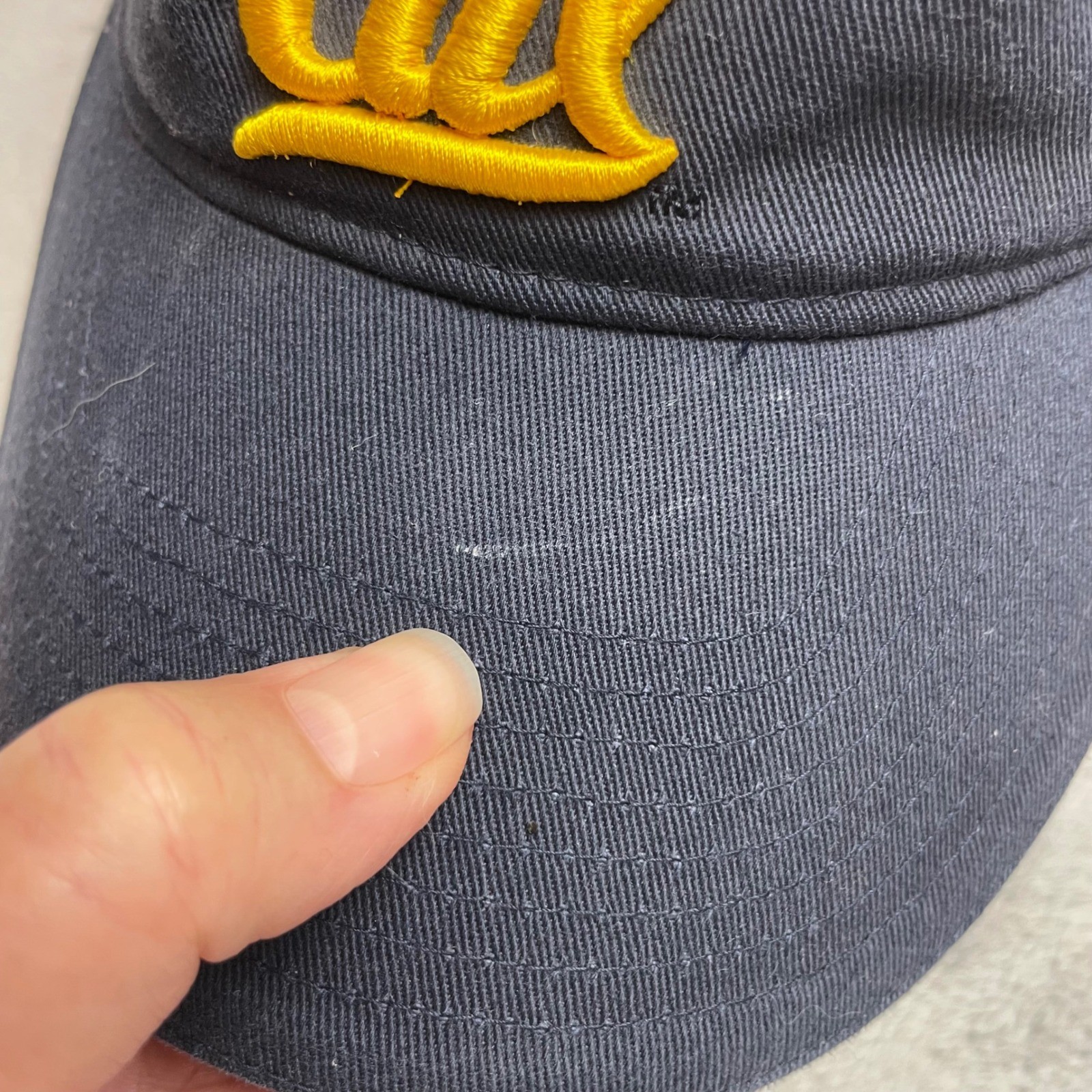 Captains Collection Cal Berkeley Visor OSFM Blue Embroidered UCB Golden Bears