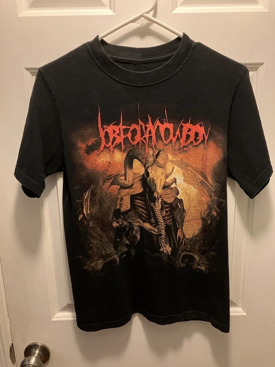 Vintage Job For A Cowboy Band Genesis Cotton Black S to 5XL Shirt CM165