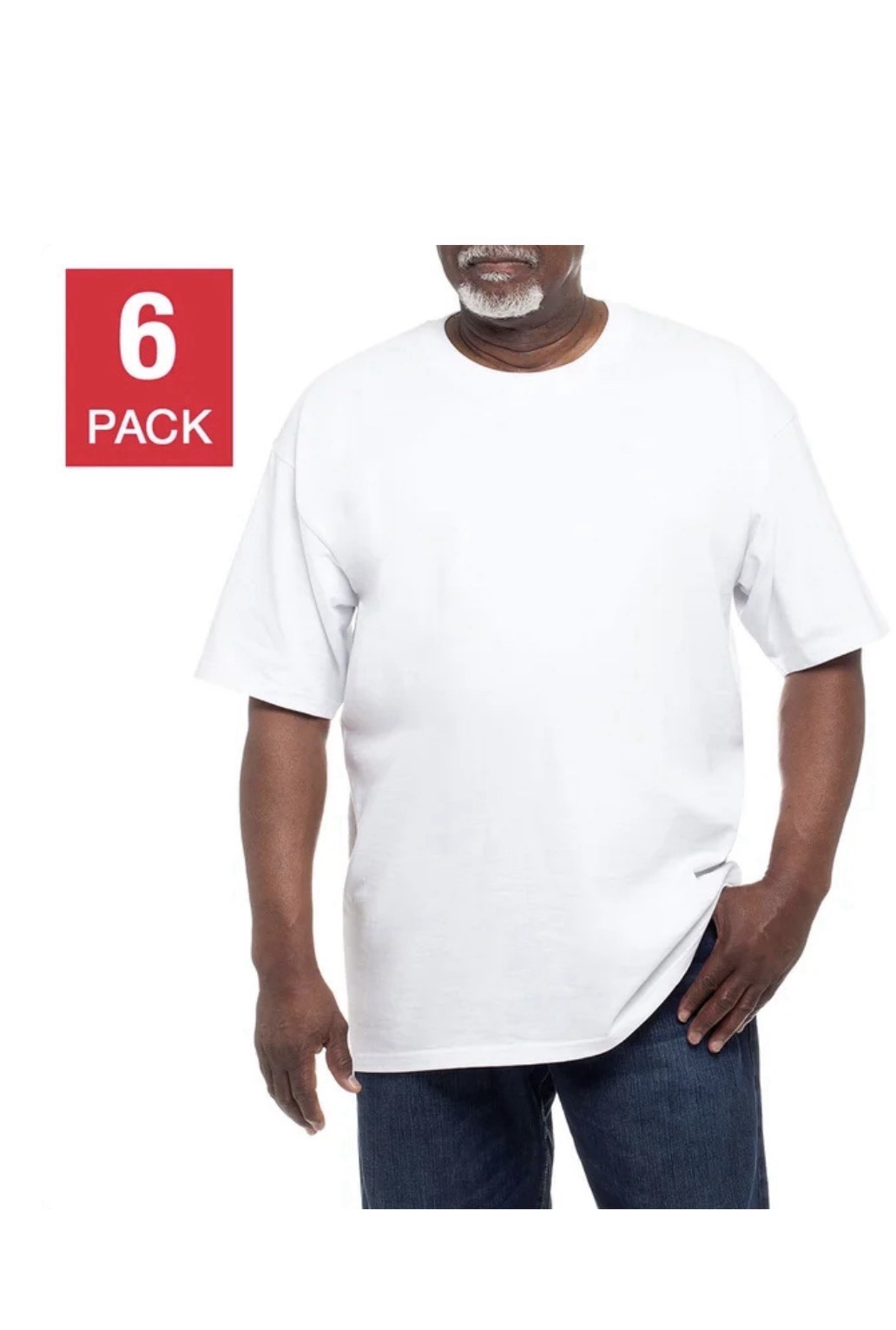 Kirkland Signature Men’s Heavyweight Crew Tee, 6-pack. X-LARGE ! Free Shipping