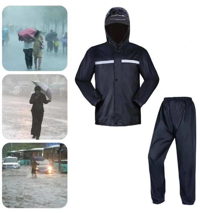 Rain Suit for Men Women Jackets Pant Gear Waterproof Motorcycle Hivis Raincoat