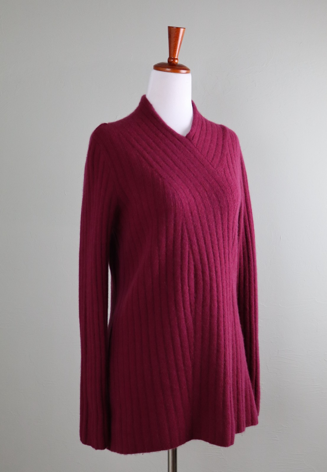 SOFT SURROUNDINGS $200 Vittoria Super Soft 100% Cashmere Sweater Top Size Small
