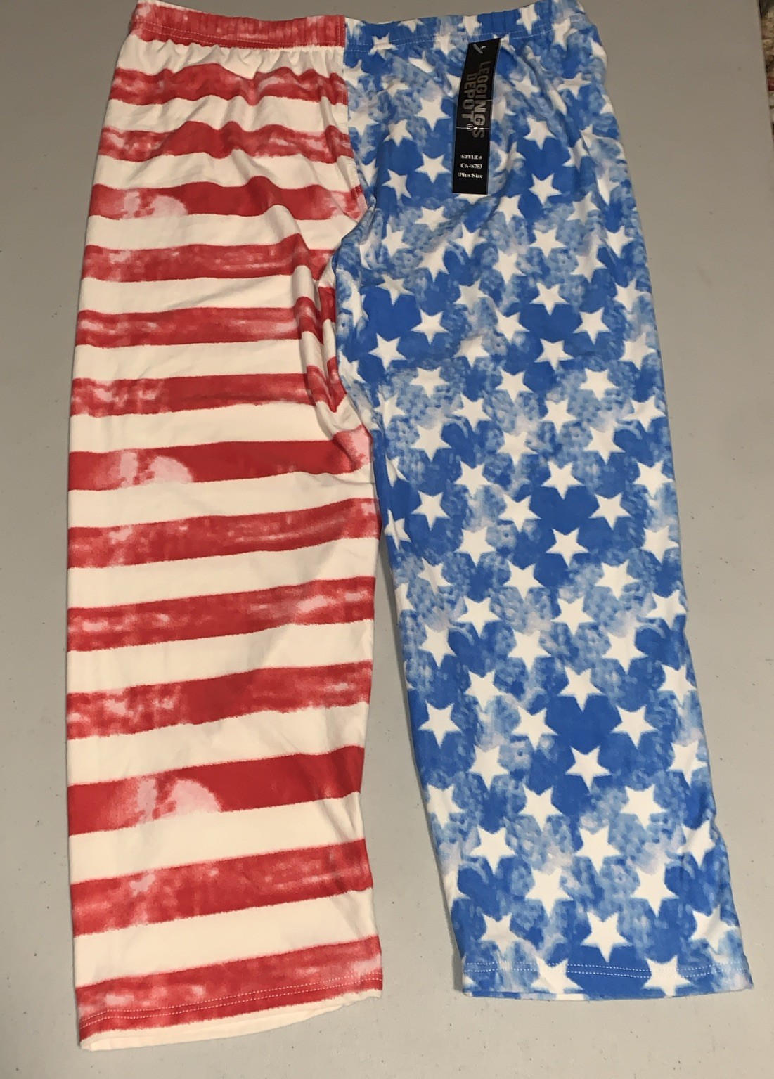 Leggings Depot Red, White Blue Plus Size Leggings NWT Patriotic