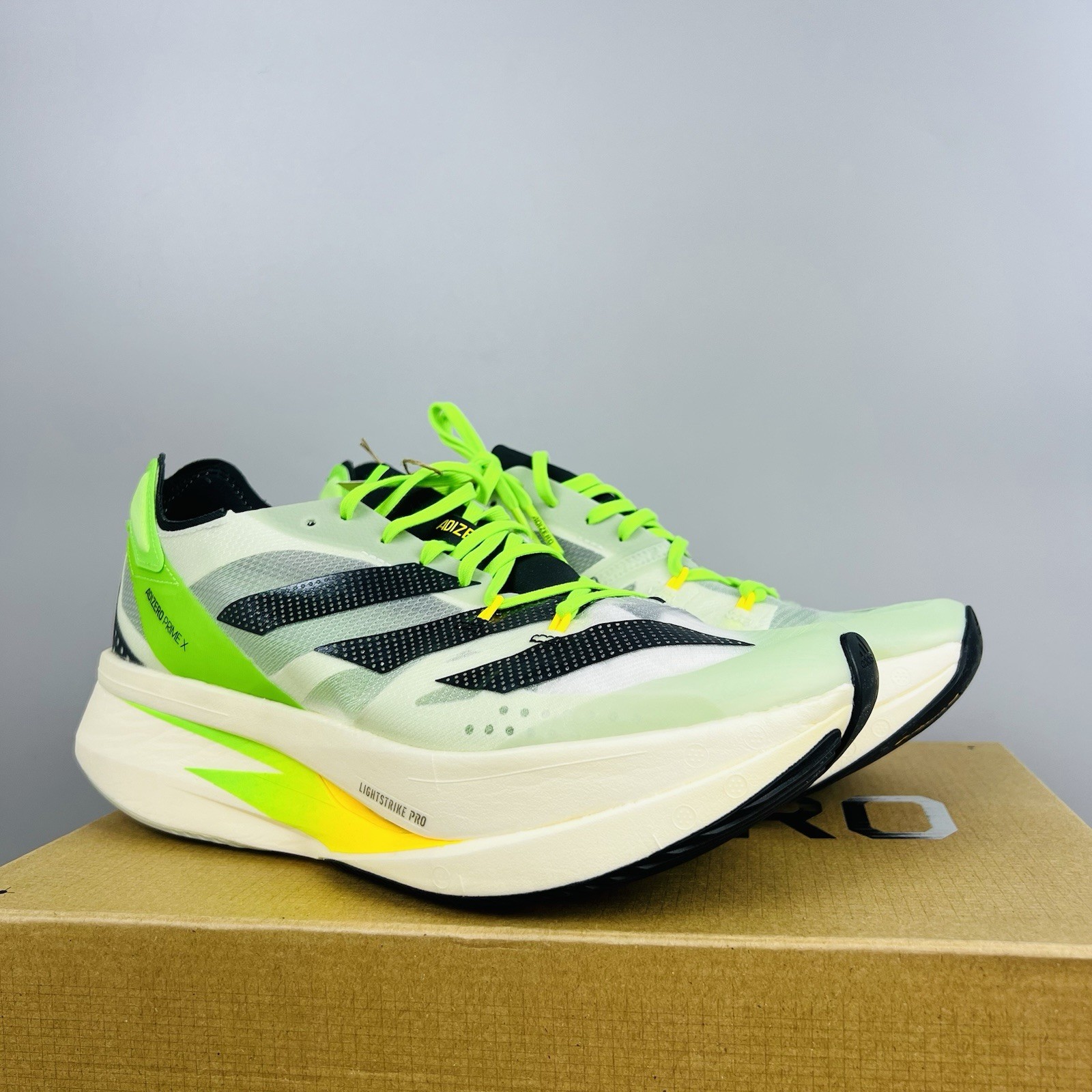 Adidas Adizero Prime X Men’s Running Shoes GV7074 Green New All Sizes