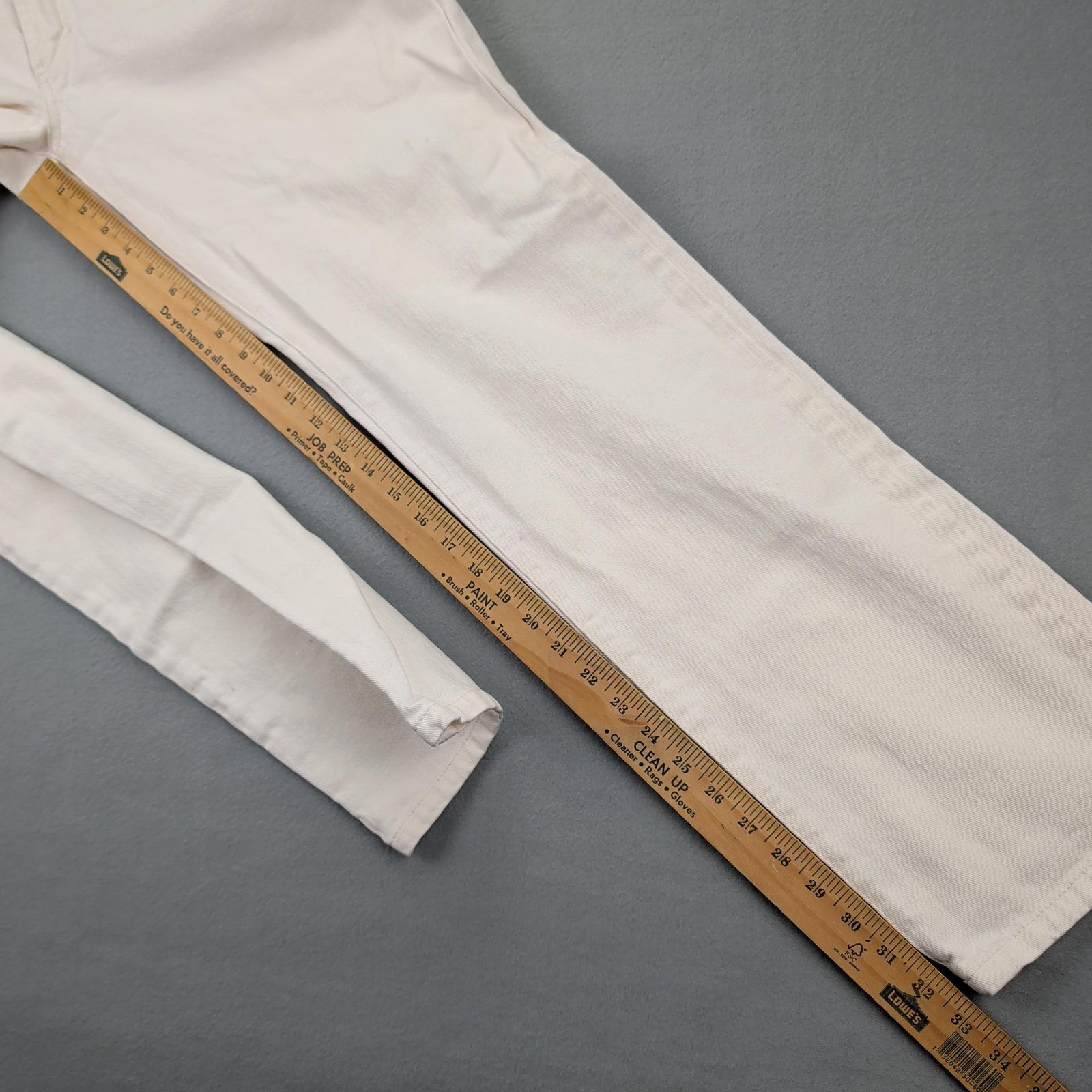 Boggi Milano Jeans Mens 36 White Denim Straight Leg 5-Pocket Zip Fly Casual