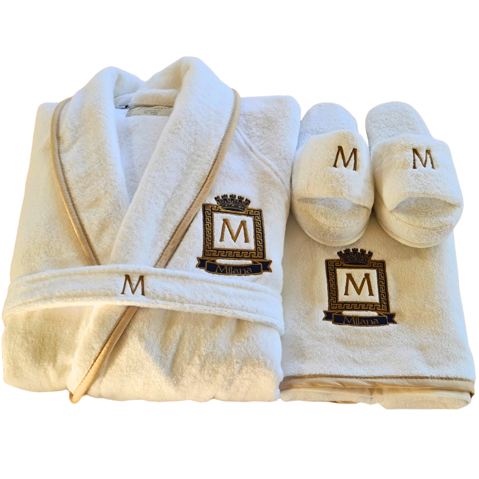 Personalized Couples Bathrobe His and Hers Matching Wedding Gift Turkish Cotton