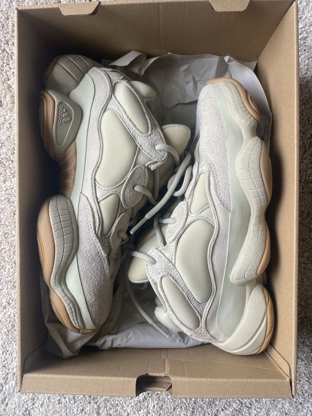 adidas Yeezy 500 Stone/Stone/Stone FW4839 Low Top Sneakers/ size 6.5