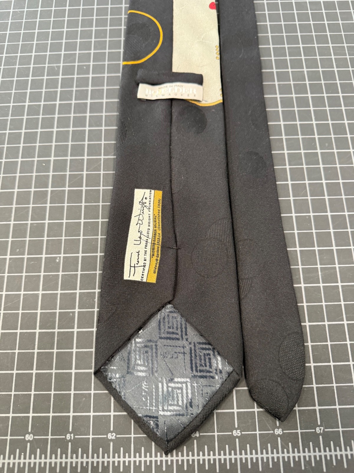 set of 8 “Frank Lloyd Wright” Italian silk neckties. Lightly used at most.