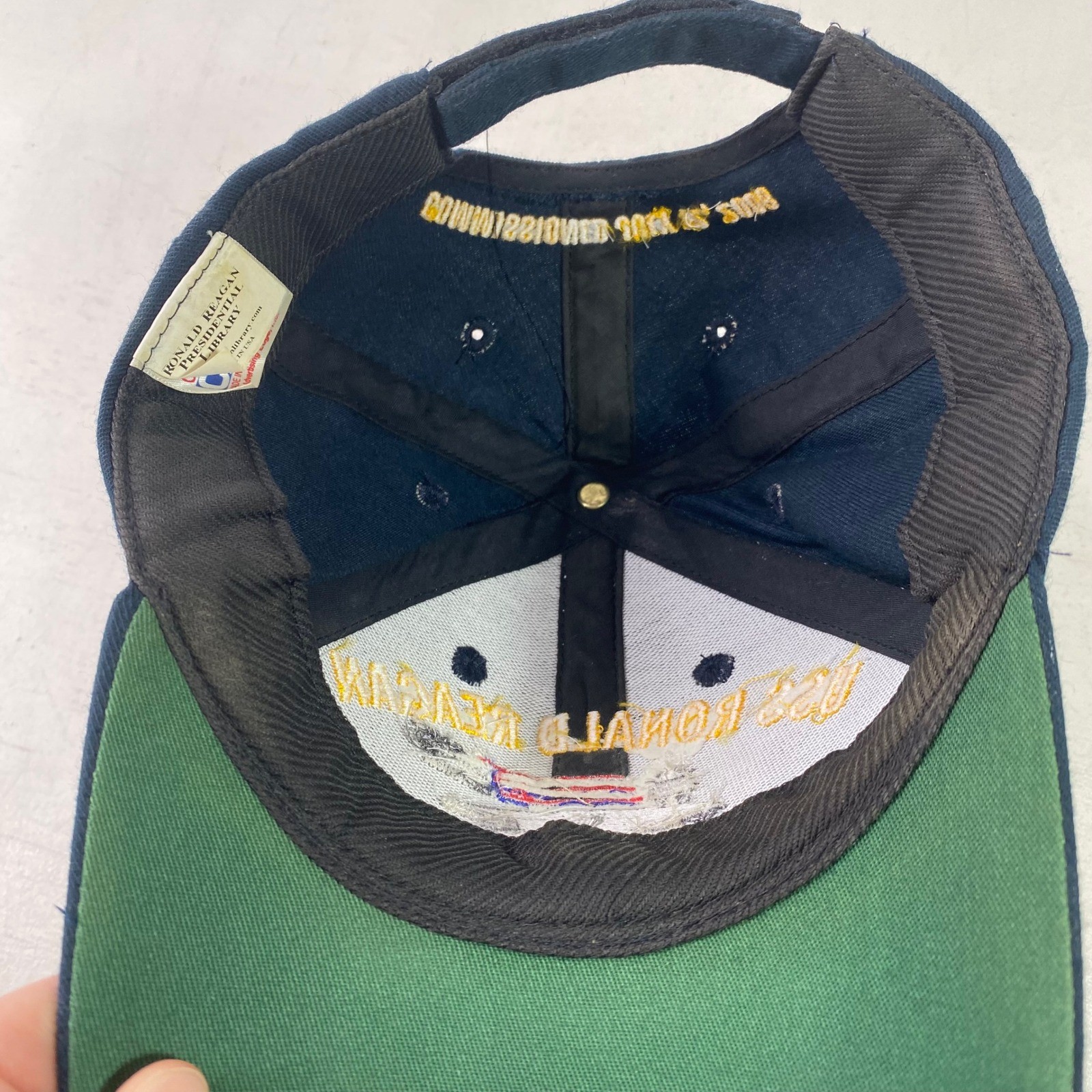 USS Ronald Reagan CVN 76 Navy Command Ball Cap Hat Peace Through Strength