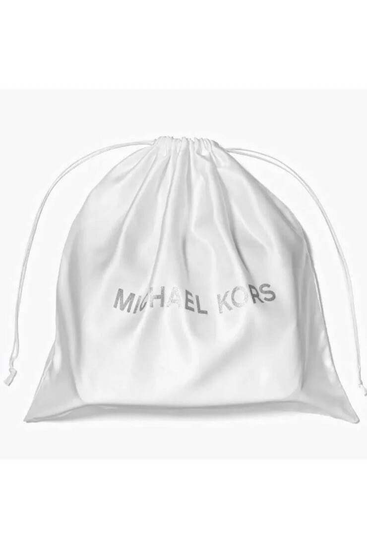 Michael Kors White Satin Drawstring X Large Dust bag Cover for Handbags 22 x 22