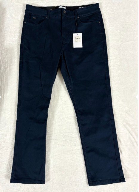 DKNY Stanton Pants Mens Beige Slim Fit Ultimate Two Way Stretch Comfort Outdoor