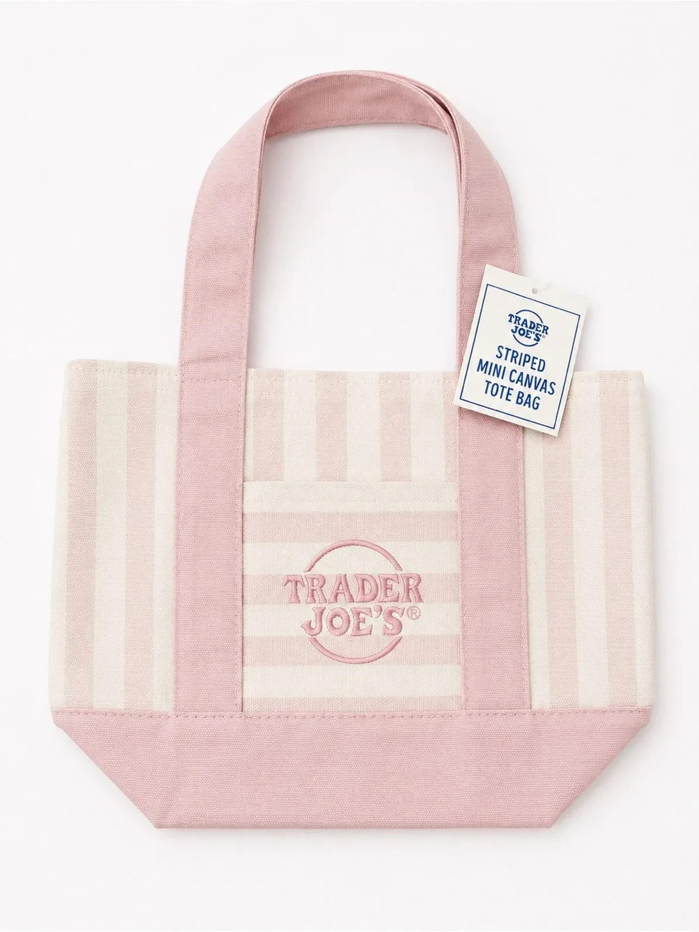 Trader Joes Mini Stripe Tote – Choose Your Color-NWT