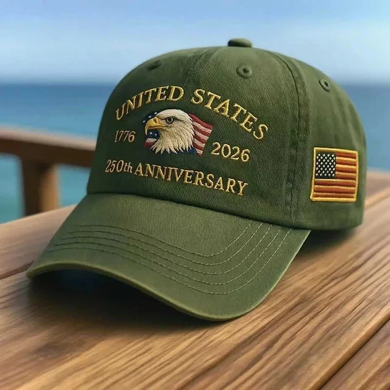 United States 250th Anniversary Baseball Cap – 3D Embroidered Hat***