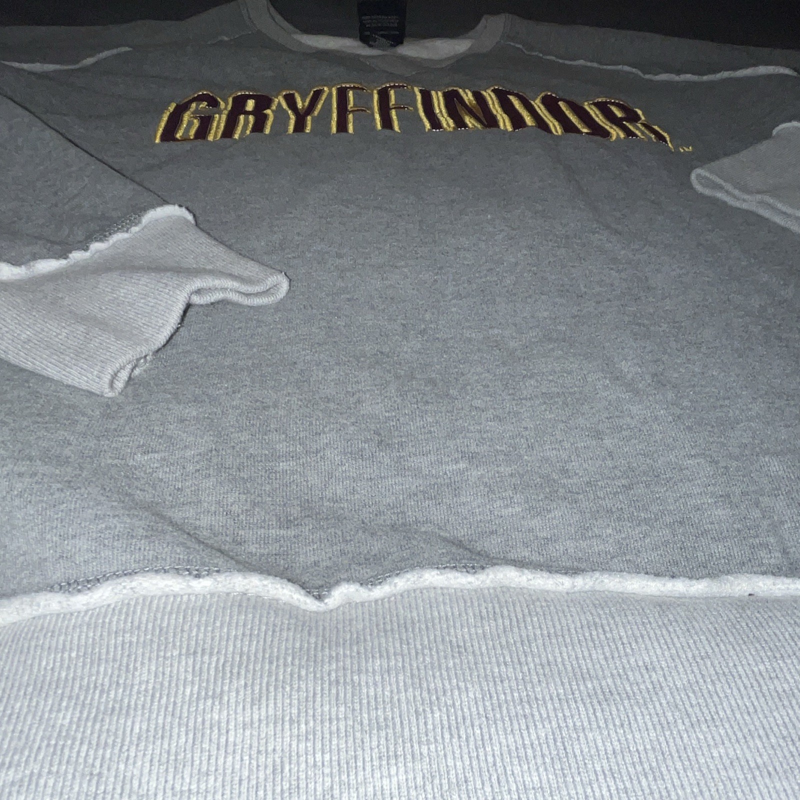 Universal Studios Harry Potter Gryffindor Gray Crewneck Fleece Sweatshirt XL