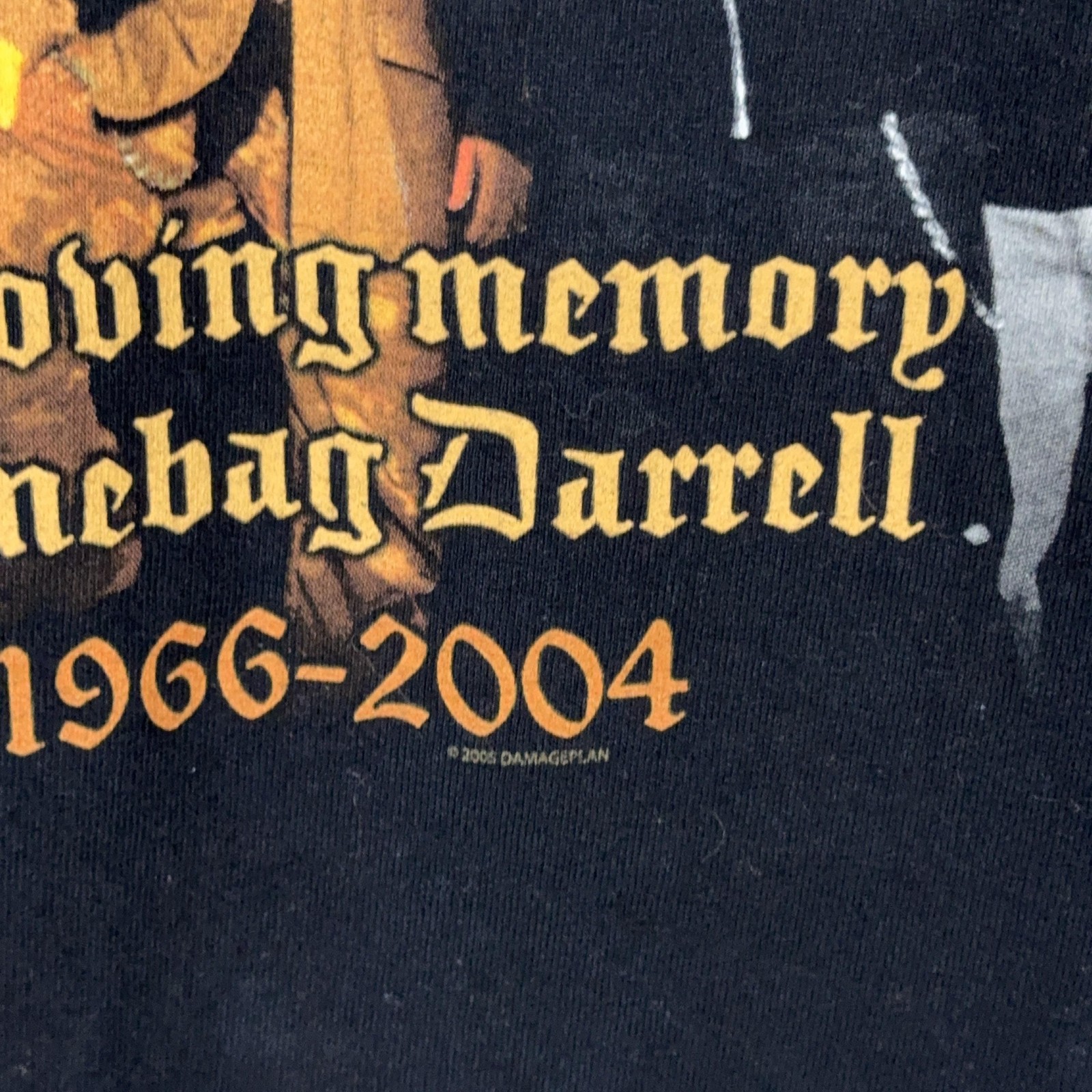 Vintage Damageplan Shirt Mens XL Black Dimebag Darrell Memorial Band Tee 2000s
