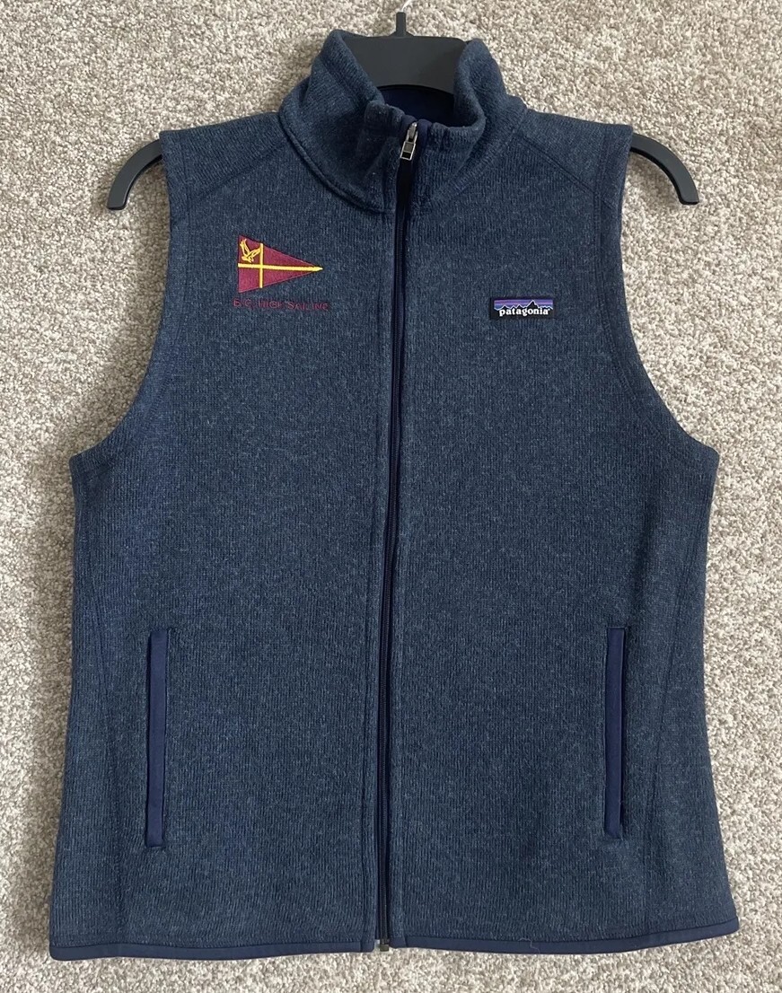 Patagonia Womens Navy Blue Better Sweater Fleece Vest Full Zip 25886 Size Medium