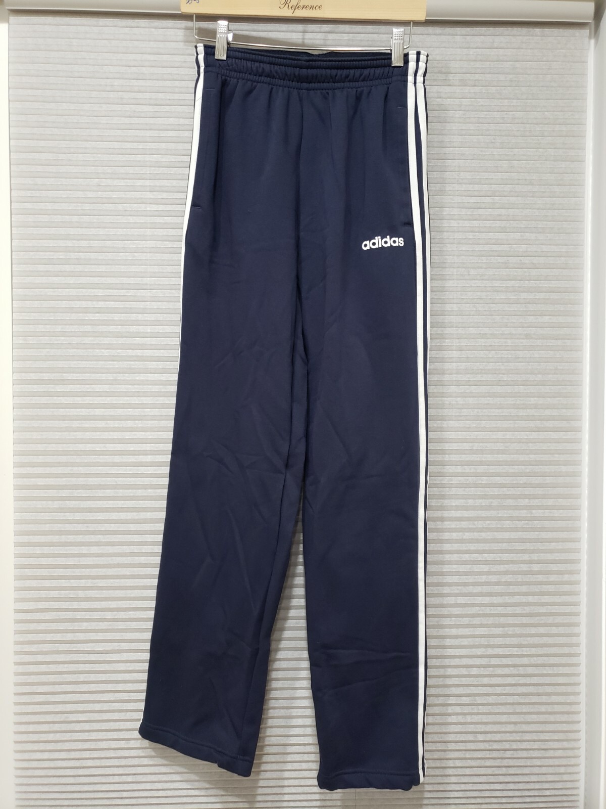 adidas Essentials 3-Stripes Fleece Jogger Pants GD5475-Legend Ink/White Size S