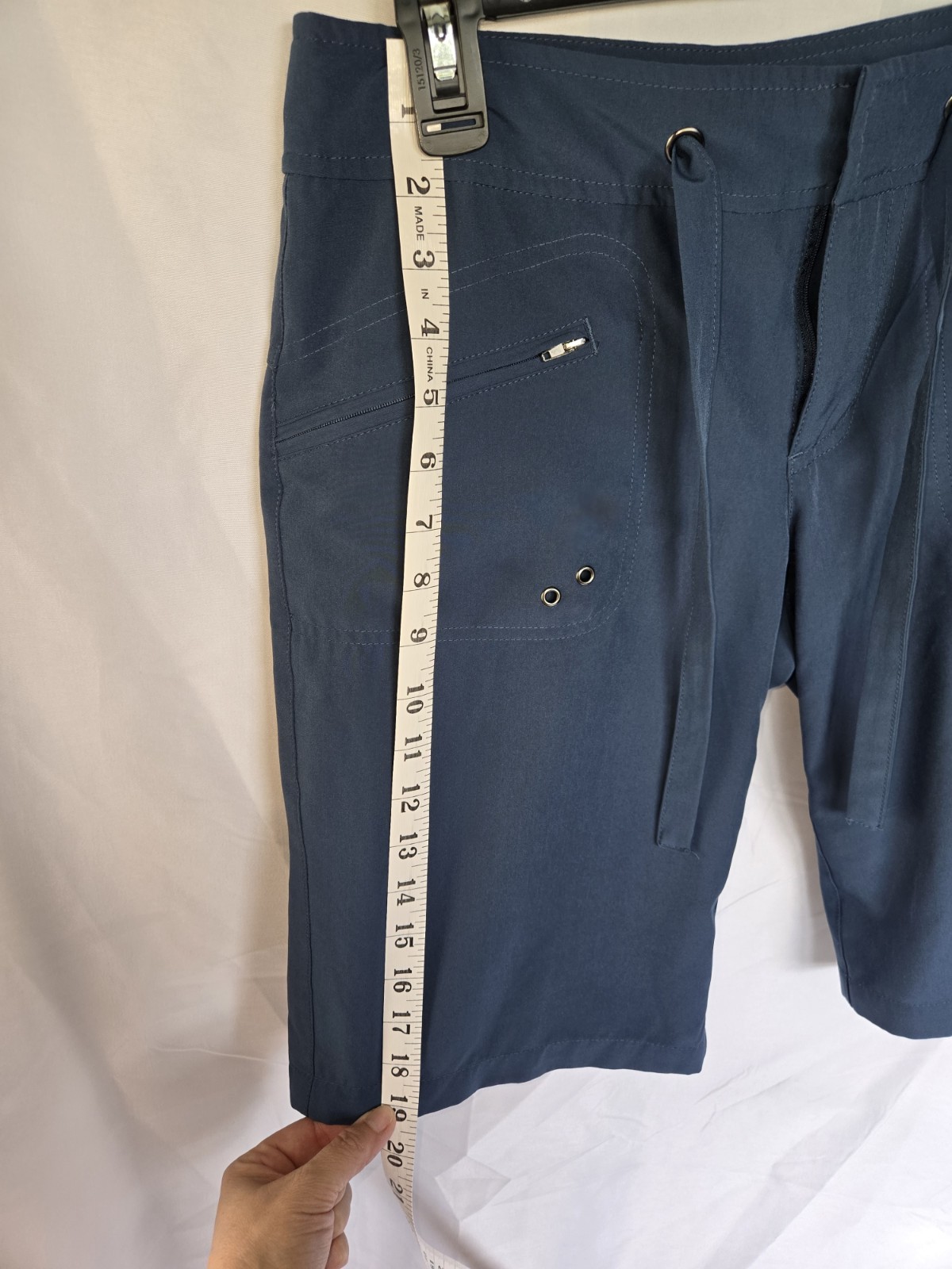 Free Country Women’s Bermuda Board Shorts Navy Blue Quick Dry size small