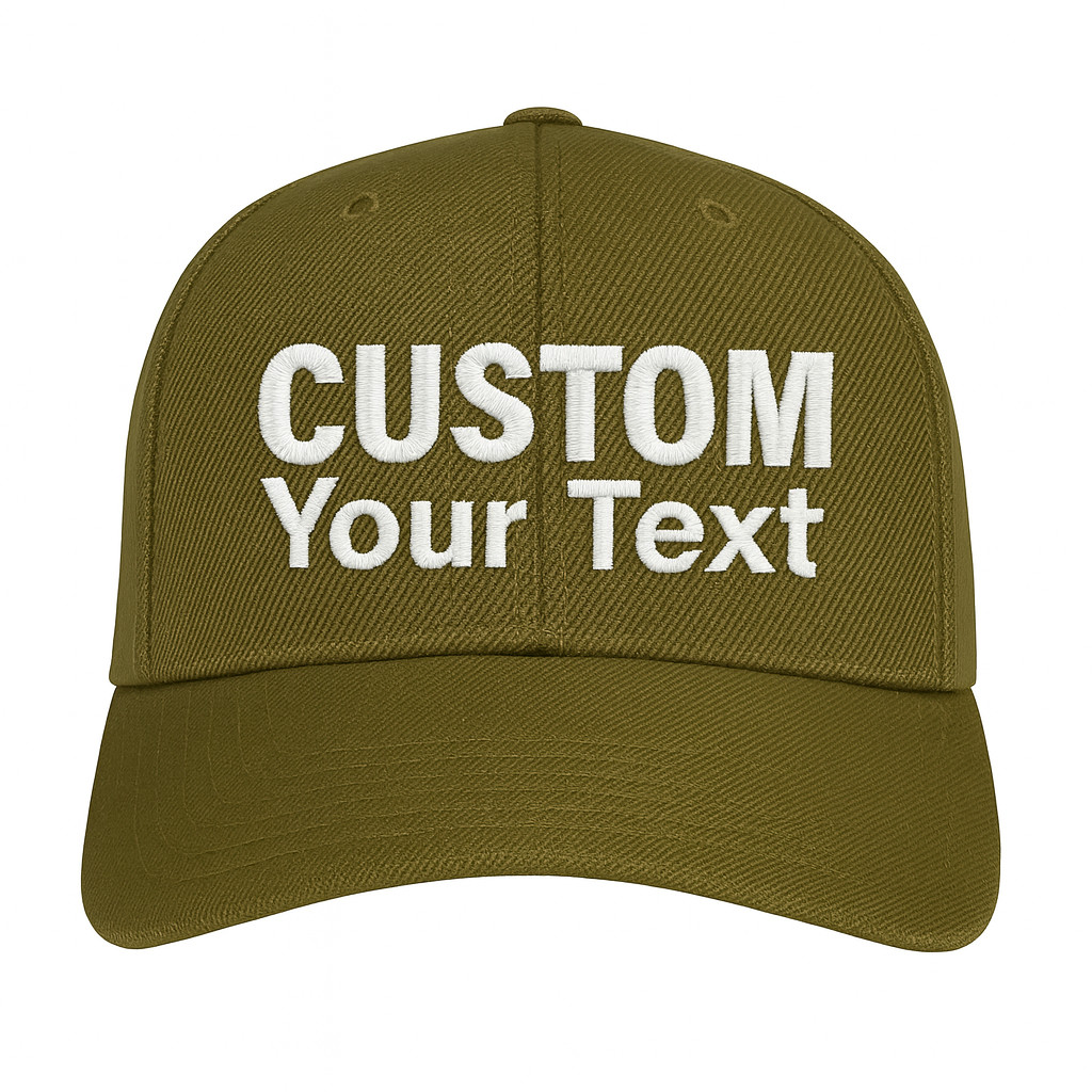 Custom Embroidered Baseball Cap Personalized Text Dad Hat with Your Own Message