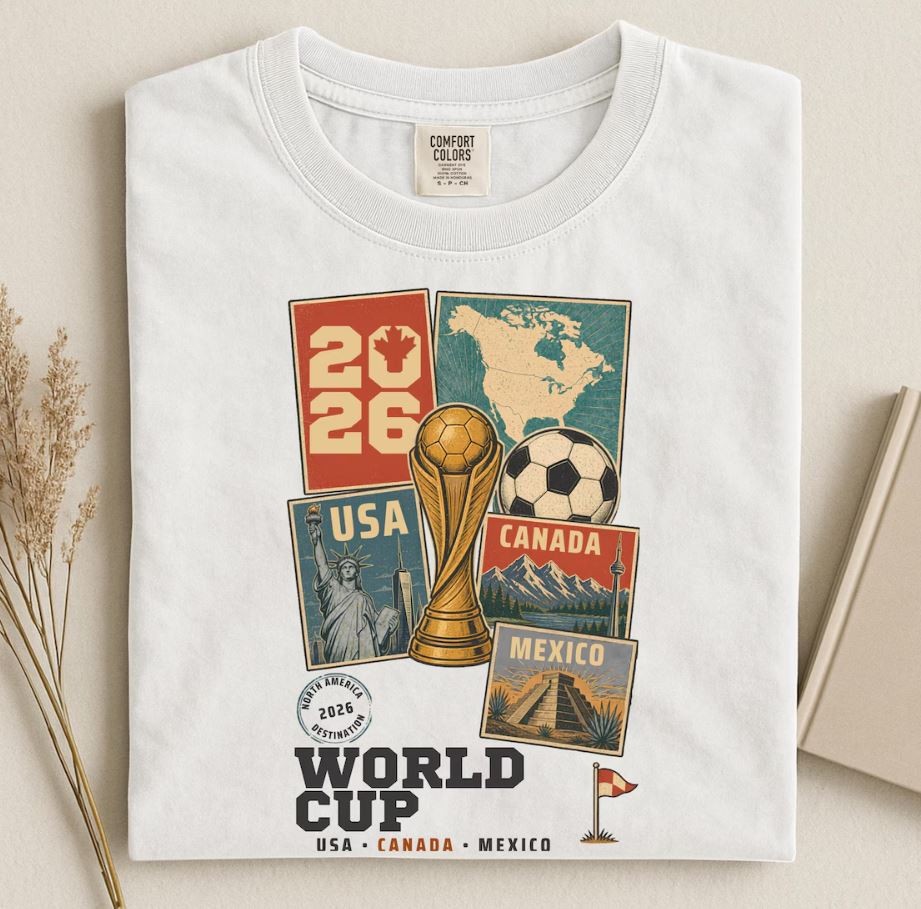 USA Canada Mexico 2026 Soccer Tee, Football Fan Shirt