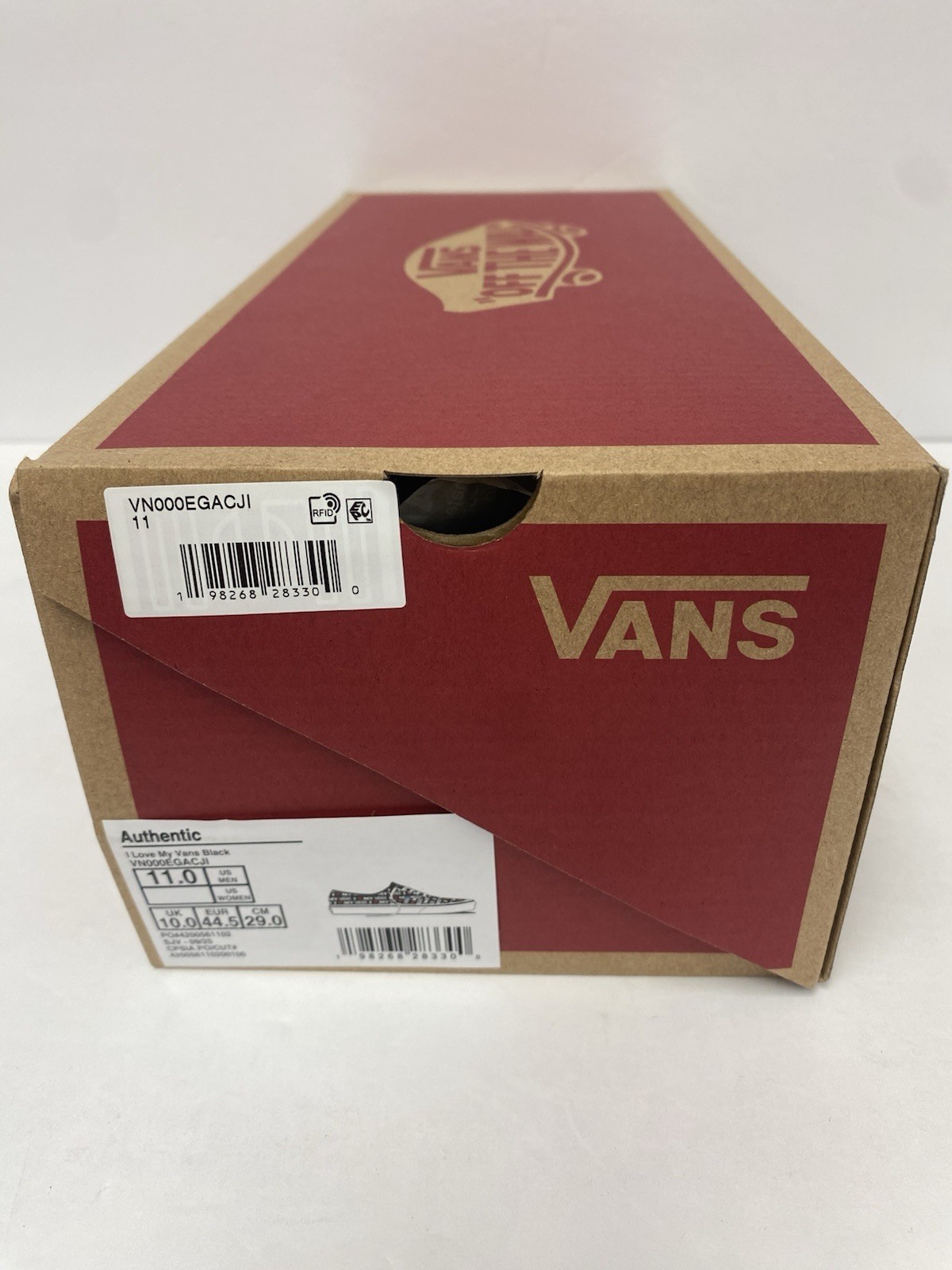 VANS M 11 Authentic Skate Shoes Black I ❤️ My Vans New In Box!