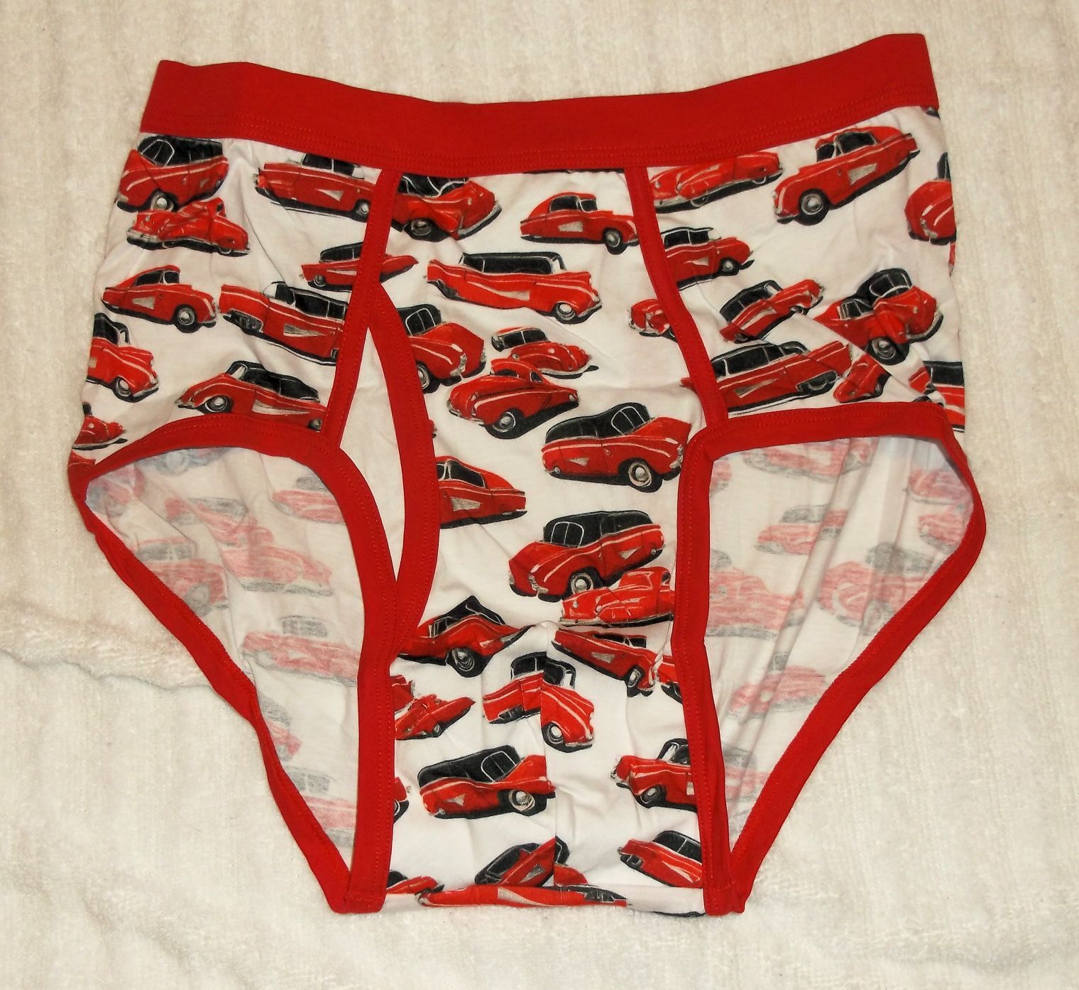 Men’s Pattern / Cartoon / Colored Waistband Adult Briefs Underwear S, M, L