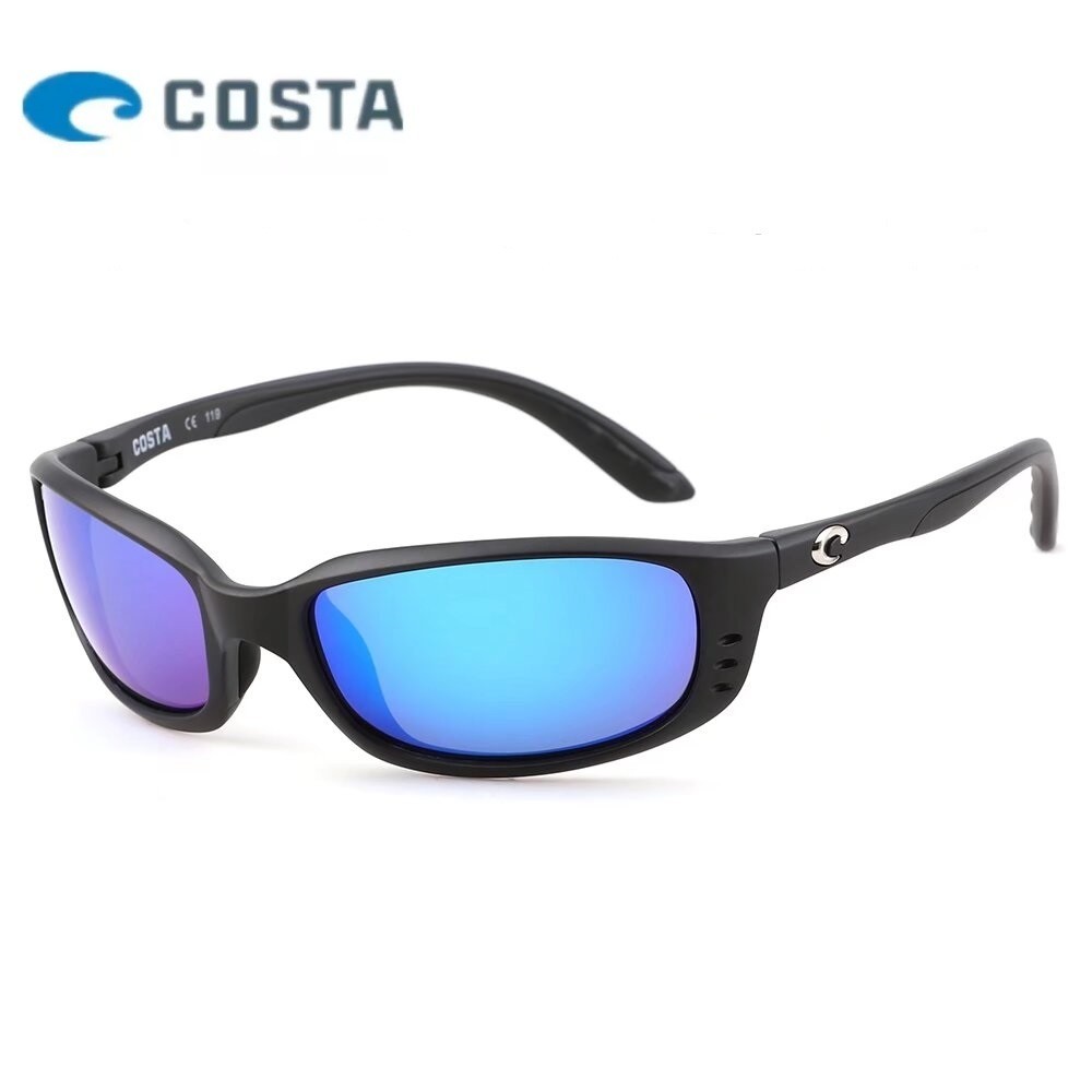 Costa Del Mar Brine Black Frame/Blue Mirror Polarized Lenses 580P