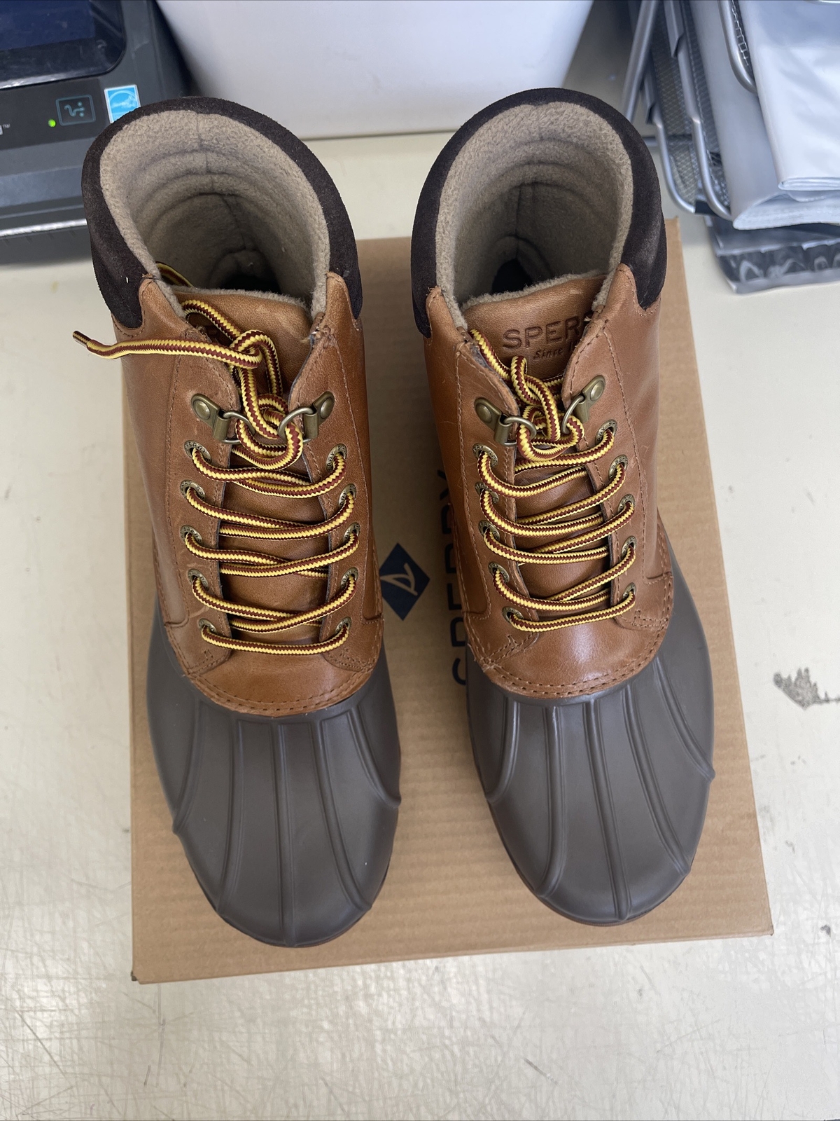 PICK SIZE – Sperry Men’s Avenue Duck Boot Tan / Brown