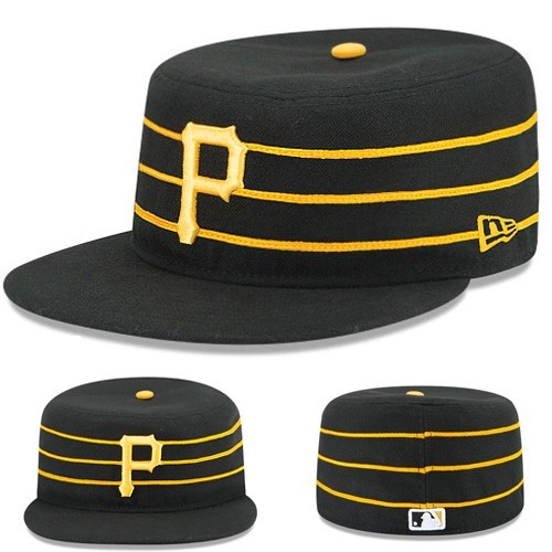 New Era Pittsburgh Pirates Fitted Hat MLB Authentic ALT2 17 Pillbox Stripe Cap