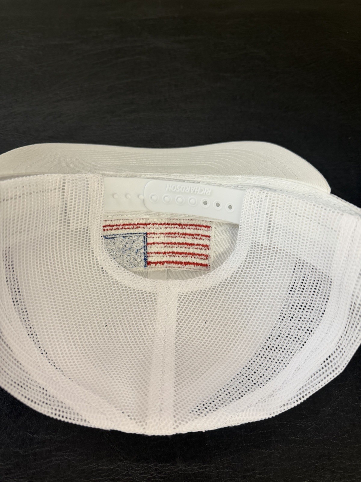 USA FLAG Embroidery Richardson 112 White/White