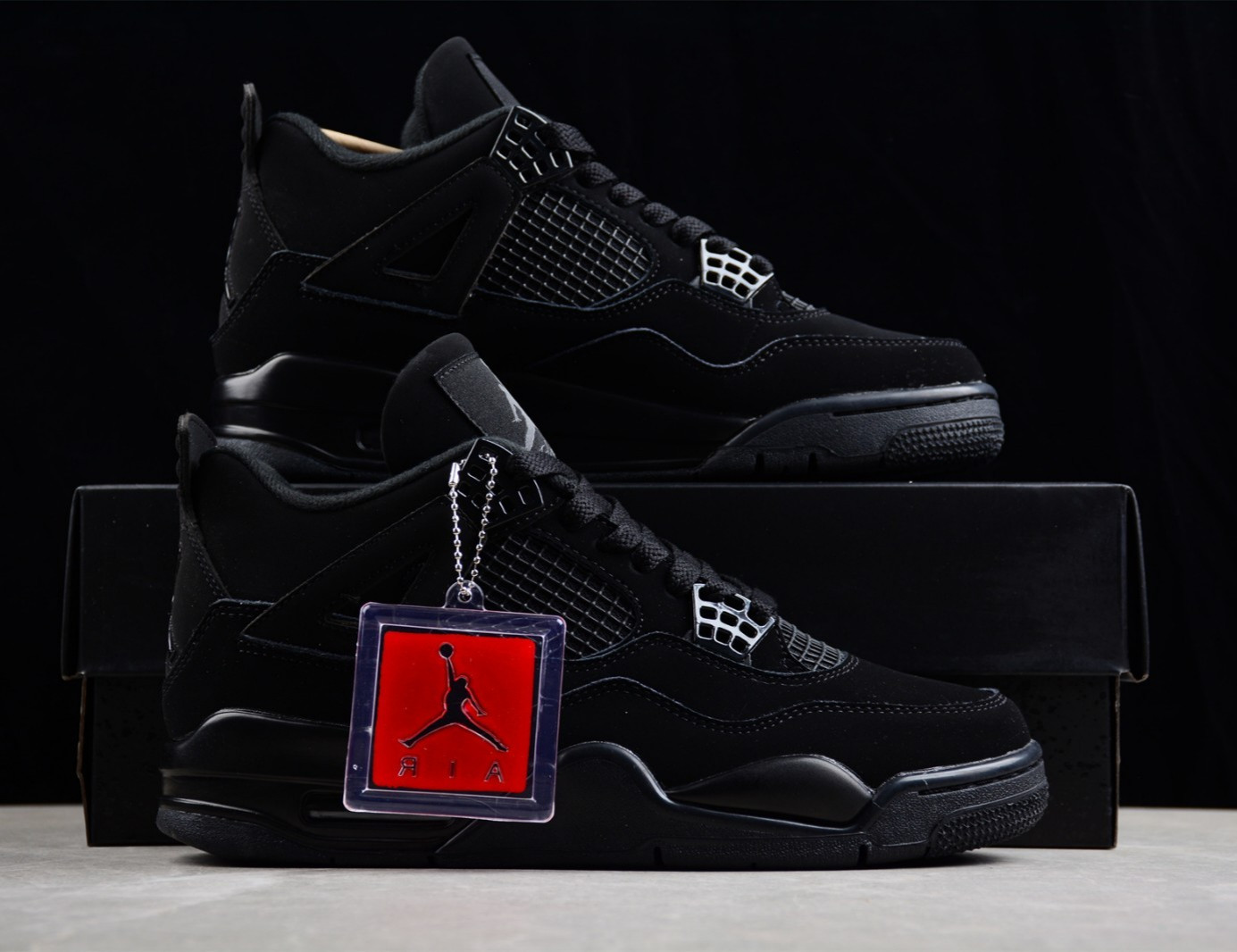 US Men’s Size 7-12 Jordan 4 Retro “Black Cat” Basketball Shoes Mid Top