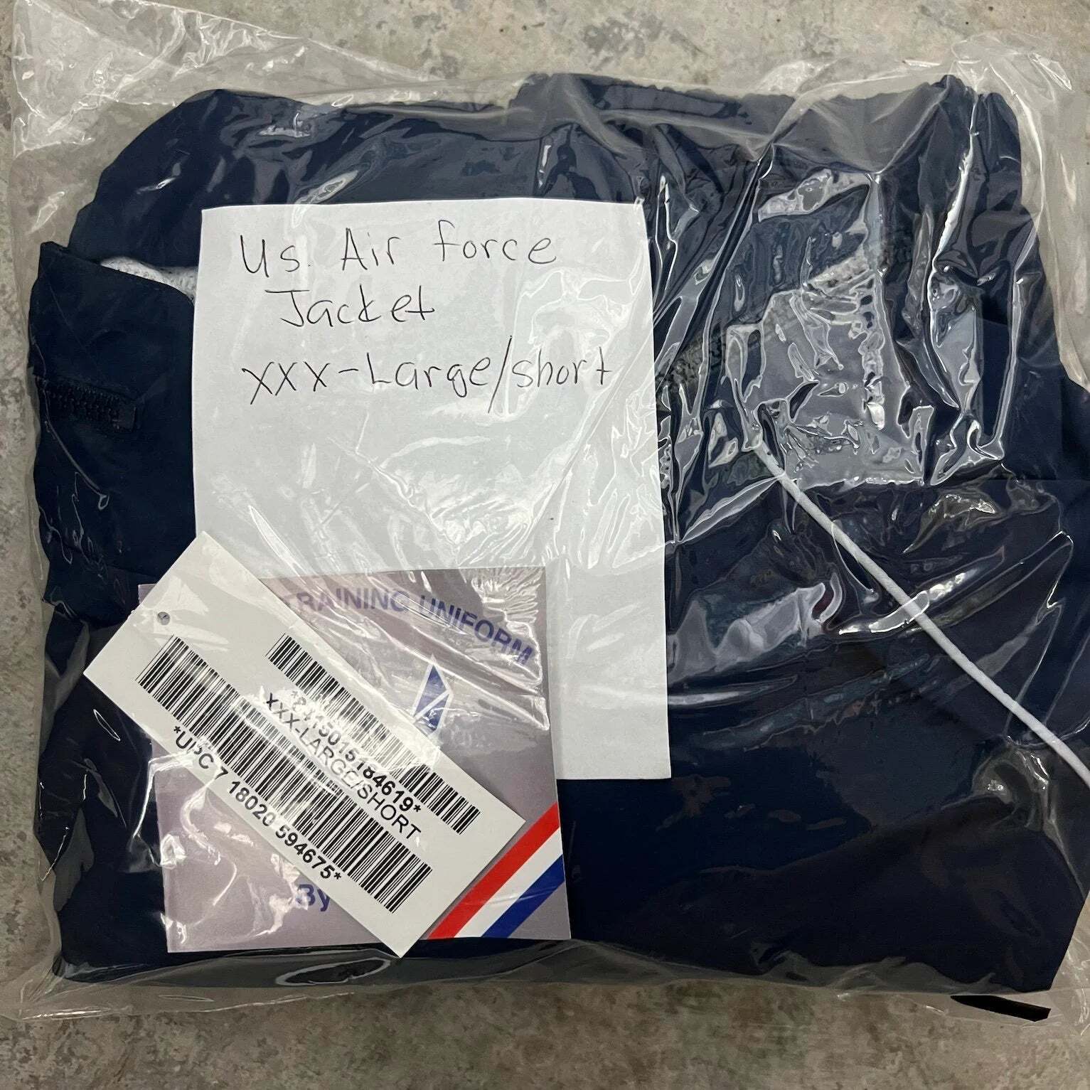 US Air Force Windbreaker Mesh Lined Jacket New With Liner Nylon