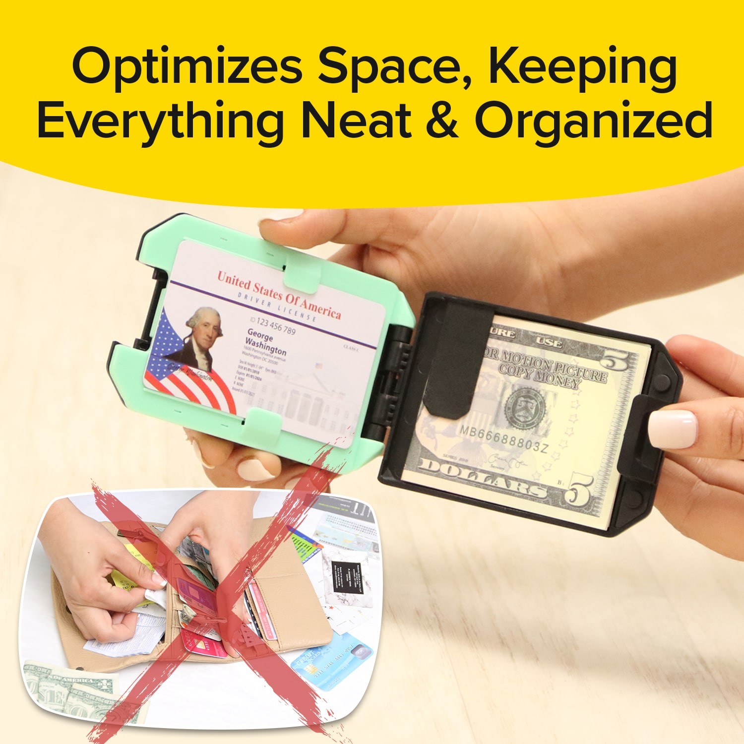 Slim Mint Wallet 2 Pack, Ultra-Thin RFID-Blocking, AS-SEEN-ON-TV, ID Theft
