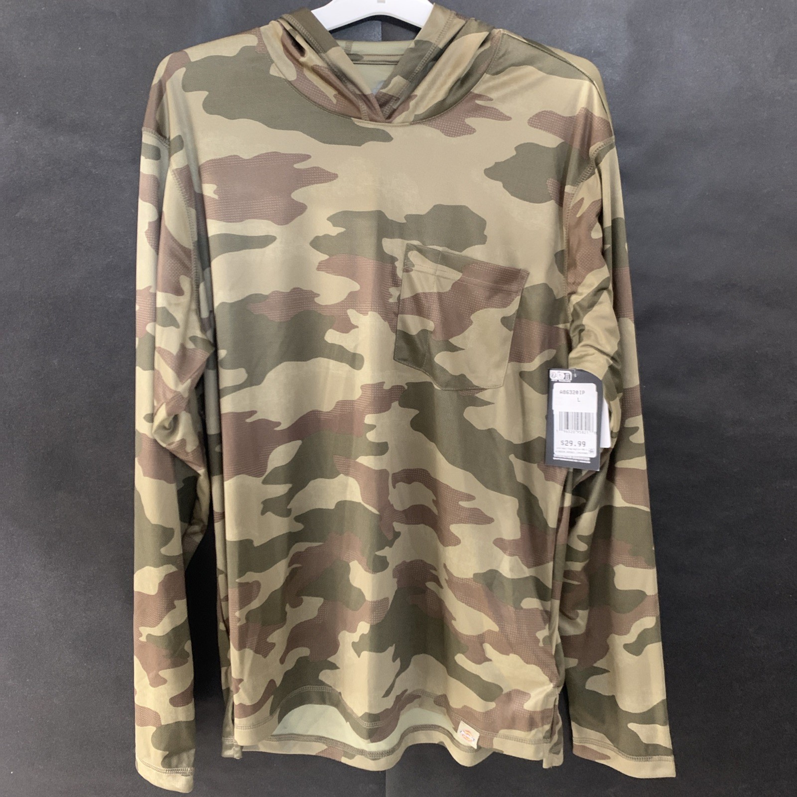 PICK SIZE – DICKIES P419982 Mens Camo Performance Sun Shirt w/ Temp-iQ Cooling