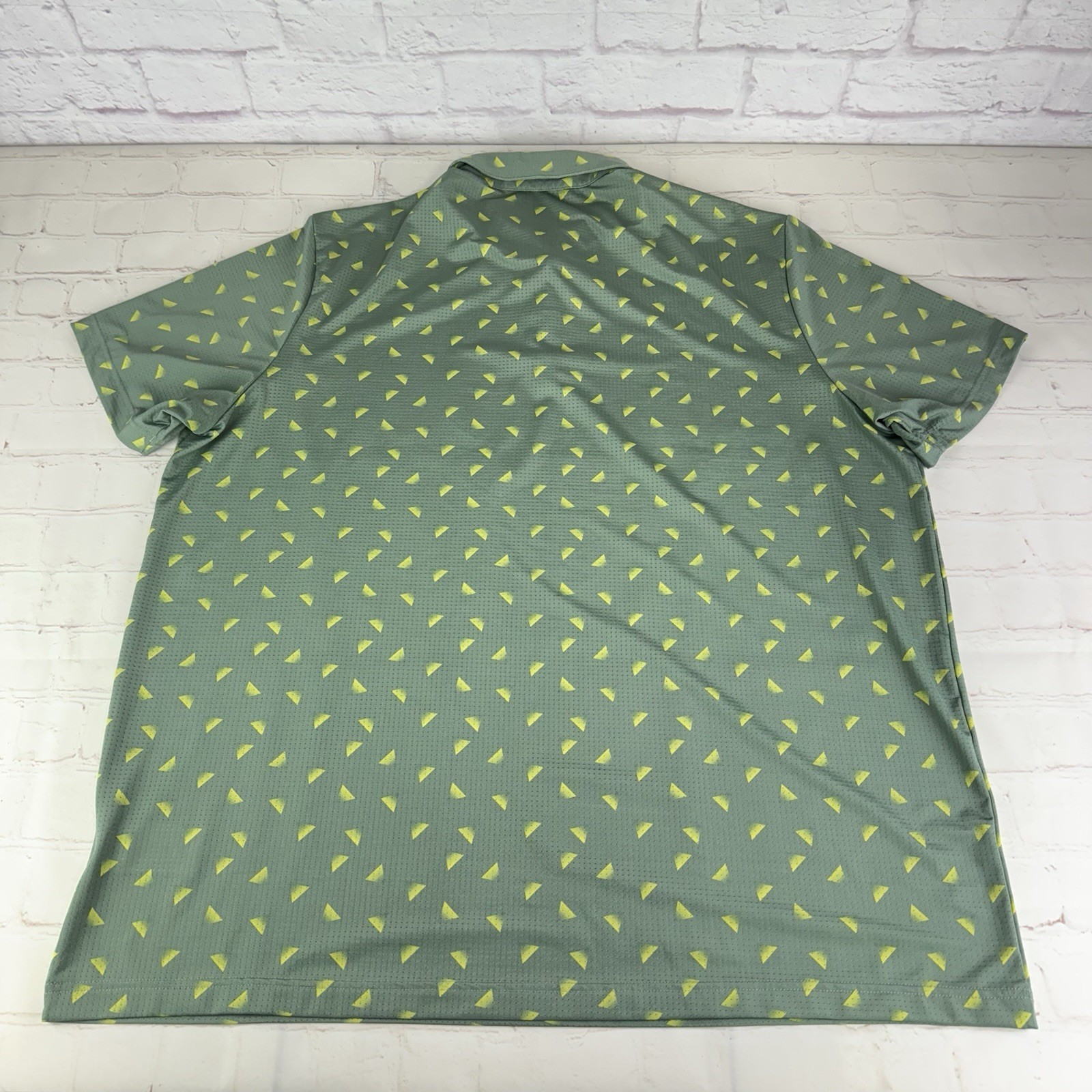 Adidas Ultimate365 Printed Slice Abstract Mesh Golf Tennis Polo Size Men’s 2XL