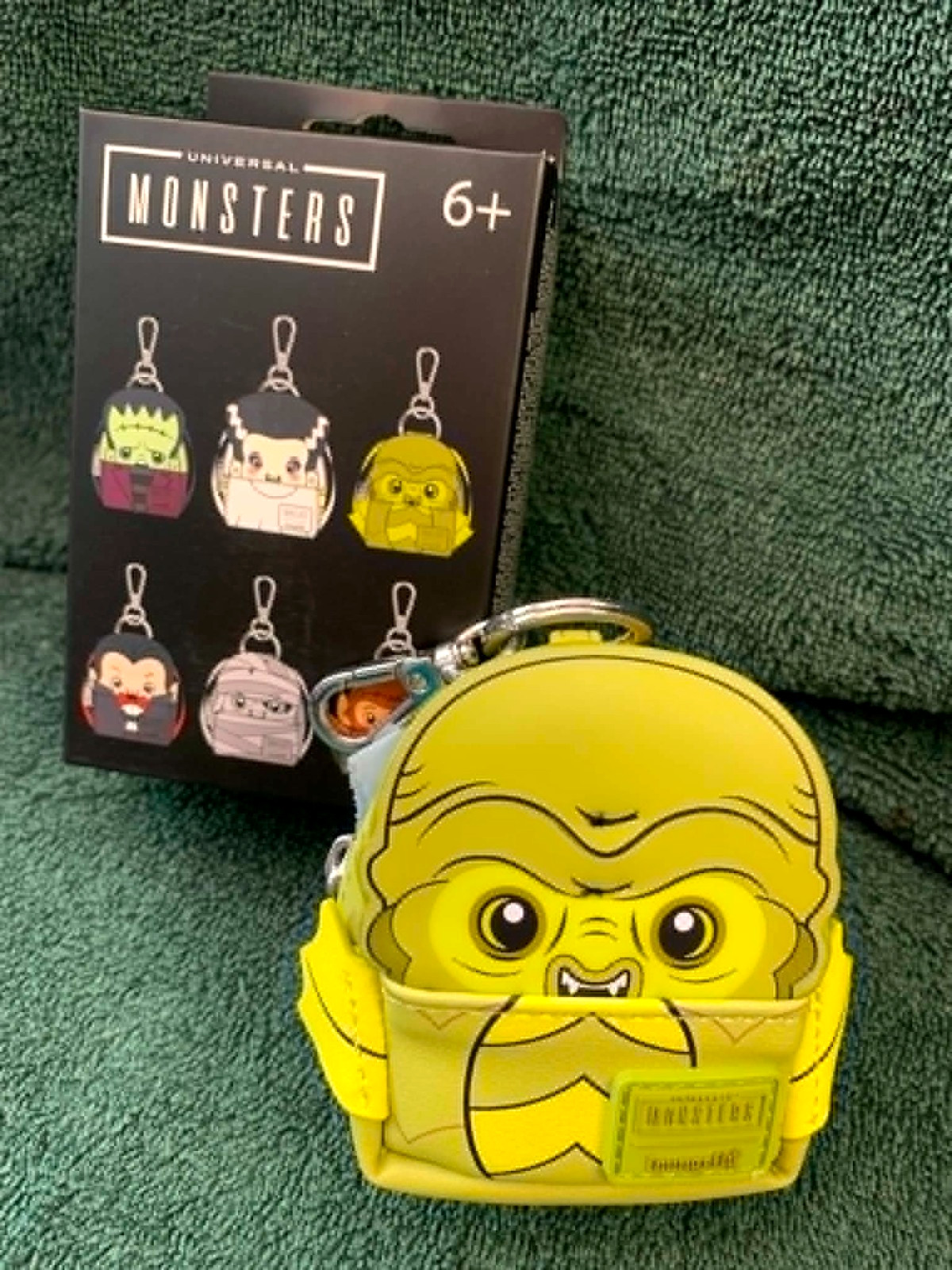 Loungefly Universal Monsters Gill-Man Mini Backpack Charm Keychain + Box NIB