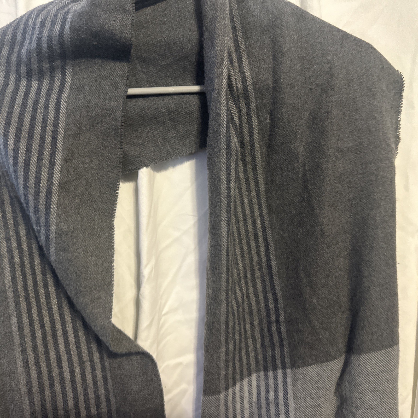 Kashmir Fuel, Italy, Design, Grey And Black Scarf
