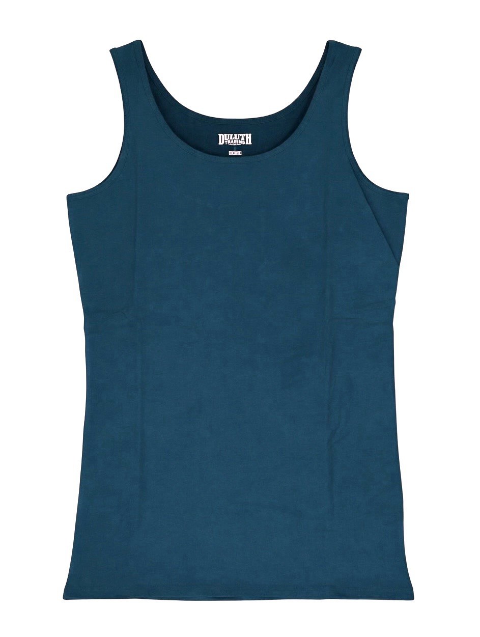 Duluth Trading Company Womens No-Yank Tank Wide Strap/ Peacock Size Small NWT
