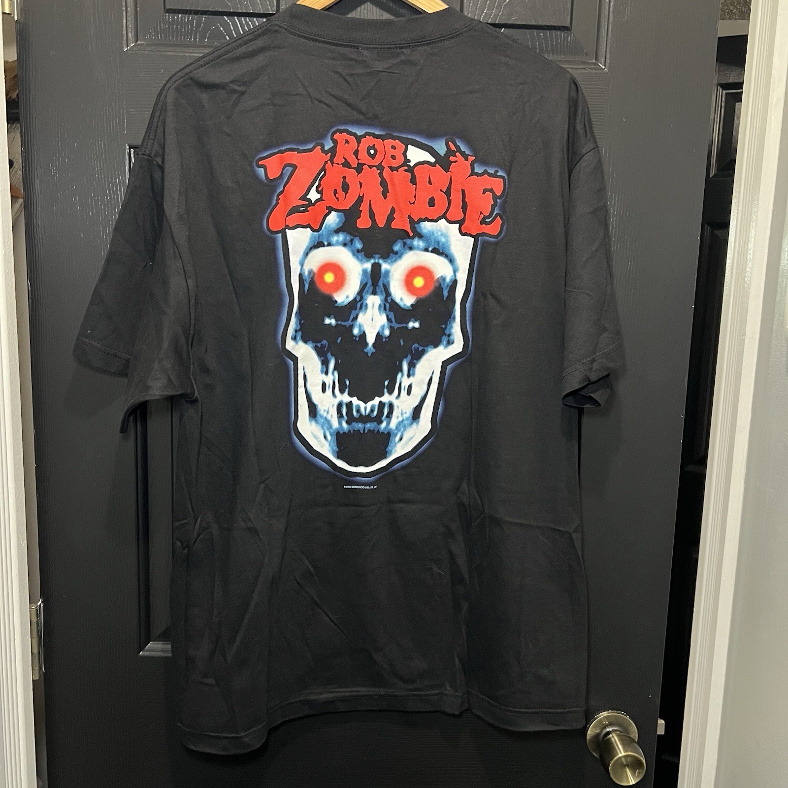 Vintage 2002 Rob Zombie Shirt XL Alstyle Diamond Star Demonoid Delux Y2K Metal