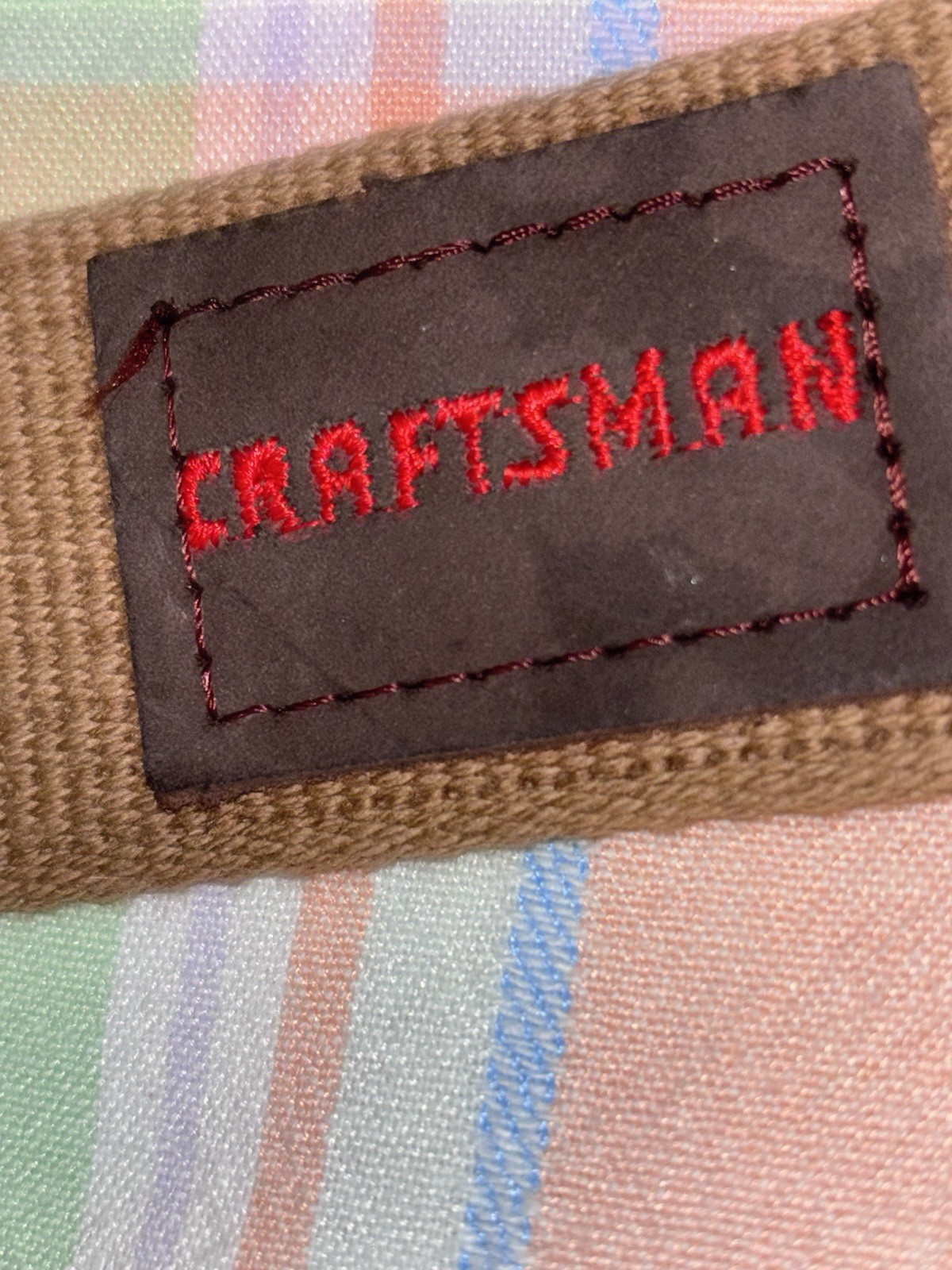 Craftsman Leather Work Brown Men’s Solid Adjustable Belt Size 38-44 1.5