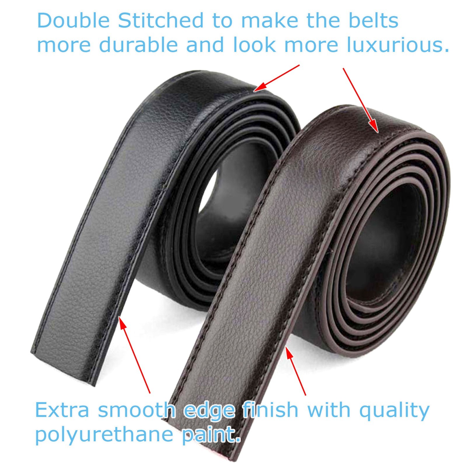 Luxury Men’s Genuine Leather Automatic Buckle Belts Waist Strap Belt Waistband