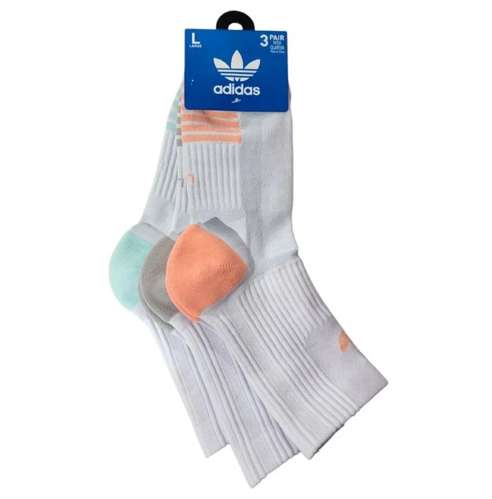 ADIDAS Men’s 3-Pack Cushioned High Quarter Socks JJ7524C Holiday SALE !!! NWT