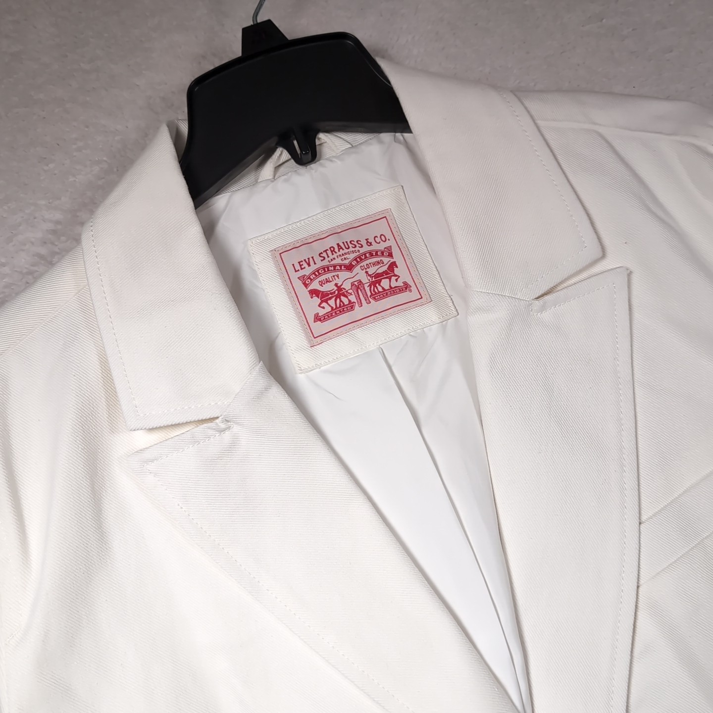 Levi Strauss Signature Single Breasted Cotton Blazer Button Jacket Women’s XL