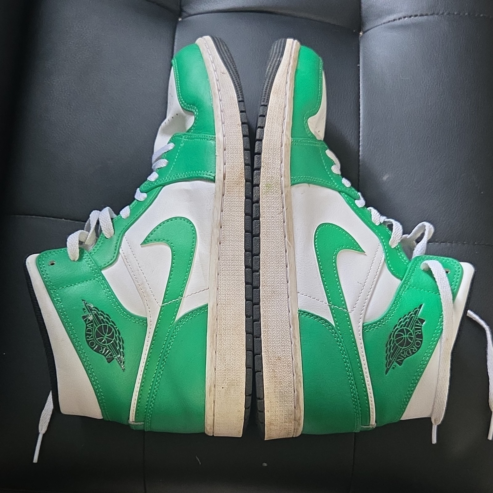Nike Air Jordan 1 Mid Men’s Size 10.5 Lucky Green/White DQ8426-301