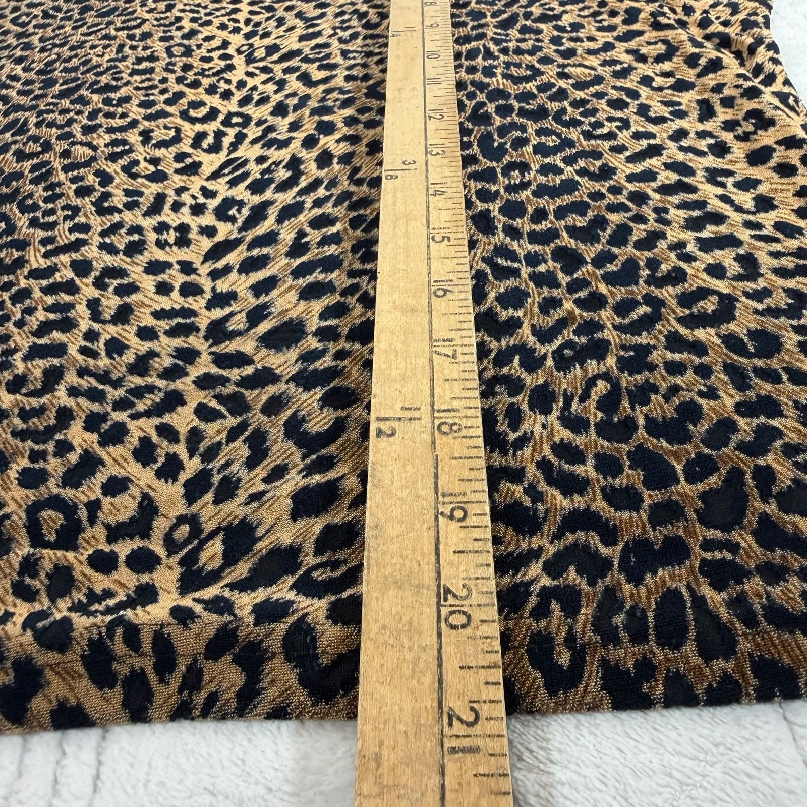 Mojo Vintage Leopard Print Mock Neck Sleeveless Top