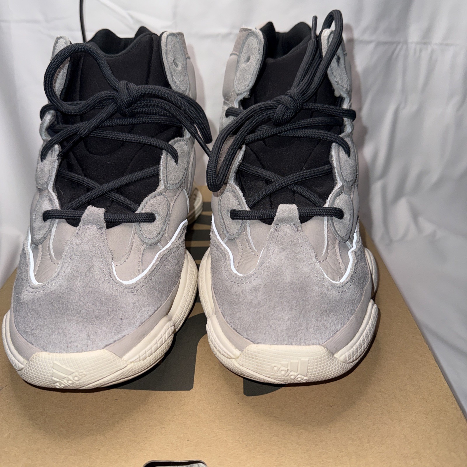 Size 8 – Adidas Yeezy 500 High Mist Stone GV7775 preowned