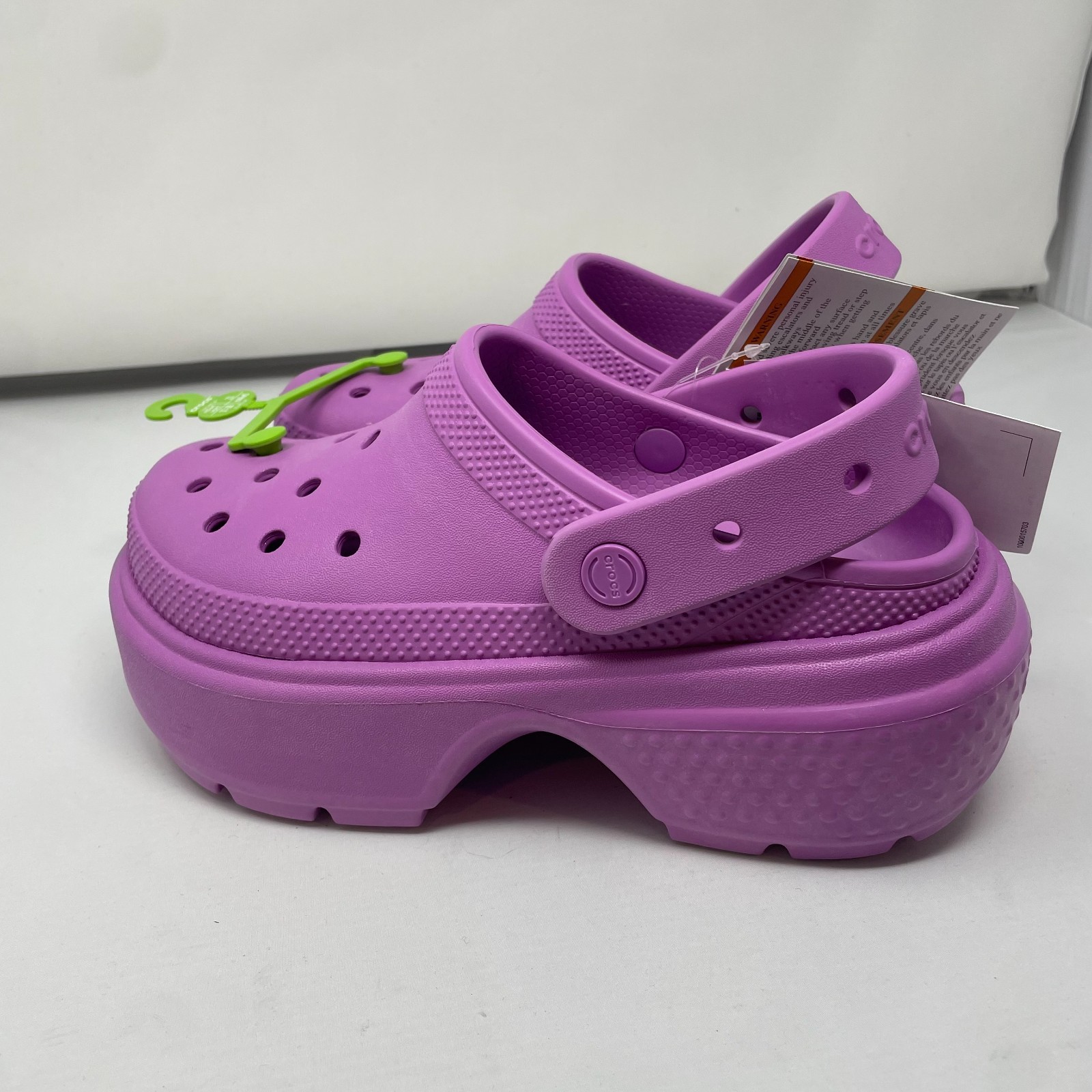Crocs Stomp Clog Bubble Purple M5/W7 New With Tags Chunky Platform
