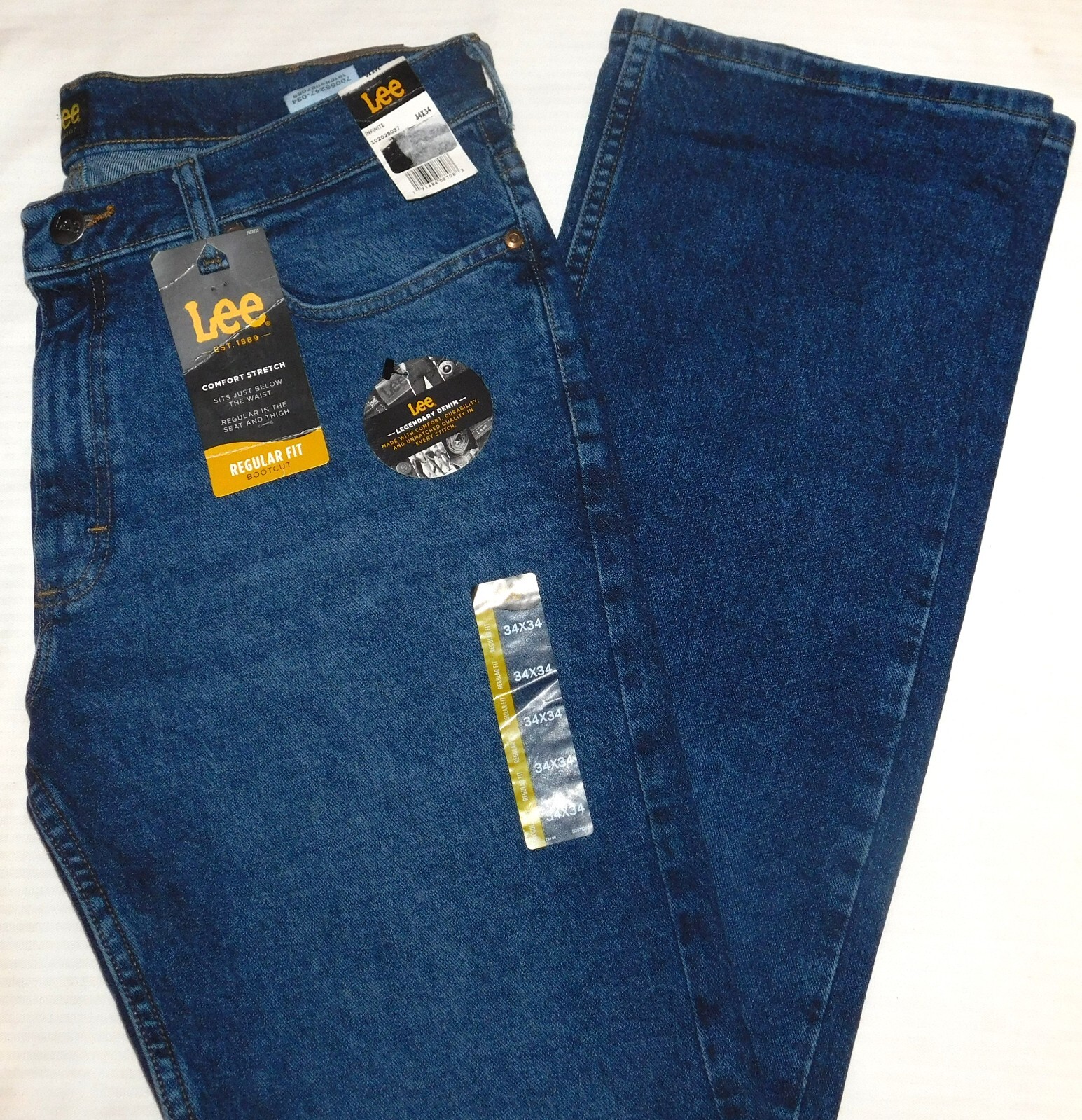 LEE Regular Jeans Bootcut Stretch Regular Seat & Thigh Midrise Infinite Blue