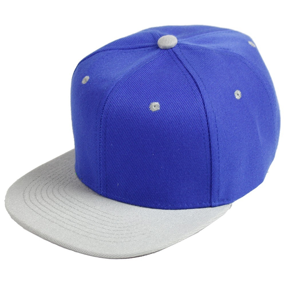 Snapback Baseball Cap Flat Bill Adjustable Blank Plain Solid Structured Hat
